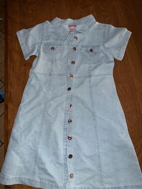 Girls Vince Camino  Girls' Denim Button-Front Dress size 12